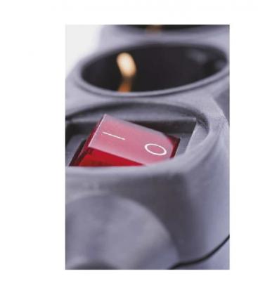 Elektrisches Verlängerungskabel mit Schalter - 5m Leistung 1mm² 4Z Schuko 9292-18883