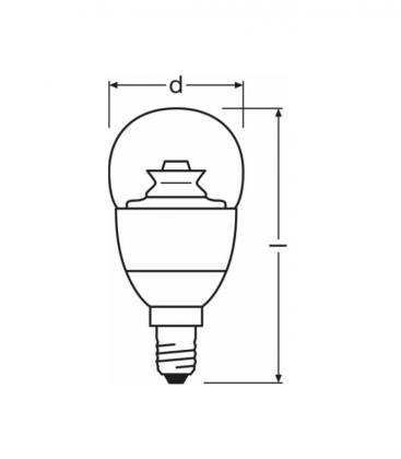 Superstar Classic P 40 Lampe LED dimmable - E14, 6W, 220V 10382-19604