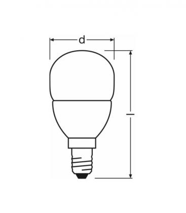 Superstar Classic P 25 Lámpara LED regulable - E14, 4W, 220V FR 10383-19611