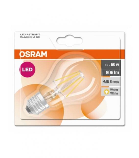LED Lamp Classic A 60 6W Warm White E27 – photo