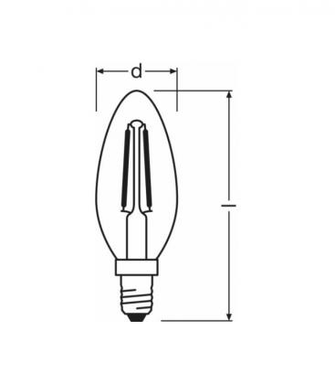 LED Classic Candle B 23 2.1W 827 E14 - Classic Candle Lámparas LED 10411-19767
