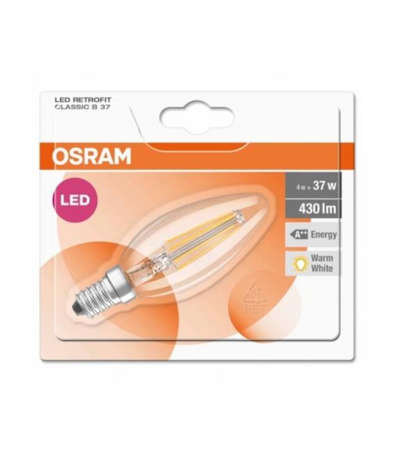LED Classic B 37 4W 827 E14 Lampada a candela – Foto