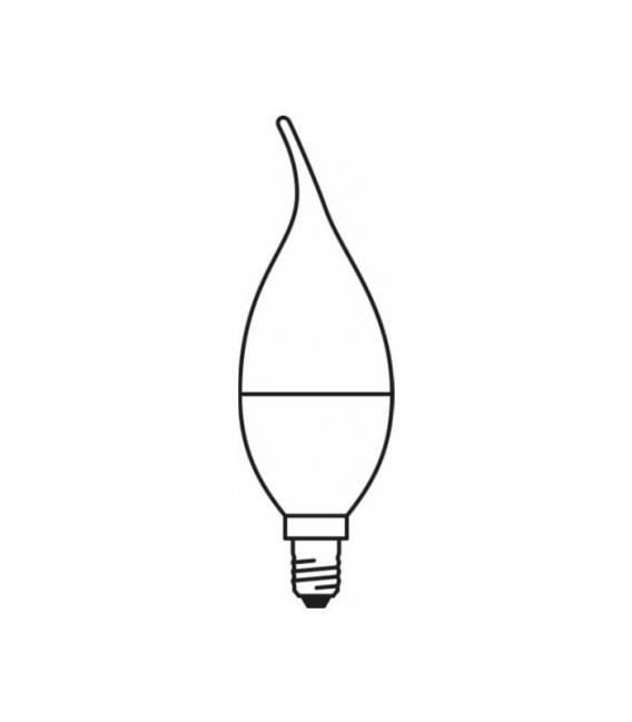 LED Classic Candle BA 23 2W 827 E14 - Classic Candle LED Lamp – photo