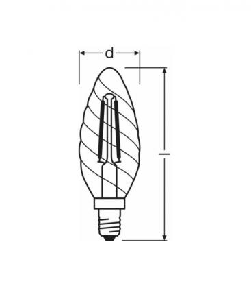 LED-Klassik-Kerze BW 23 2W 827 E14 - LED-Klassik-Kerzenlampen 10415-19789