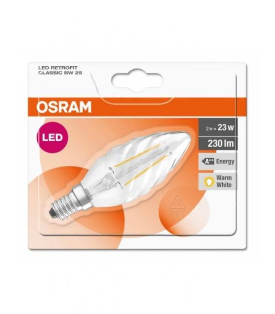 Sveča LED Classic BW 23 2W 827 E14 - Sveče LED Classic – fotografija