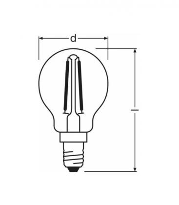 2W 827 220V FIL E14 Mini LED Lamp P 23 - Compact Illumination Solution 10416-19795