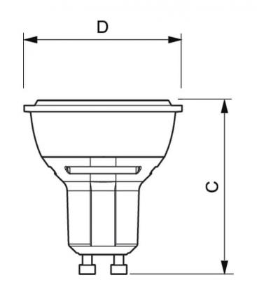 Master LEDspotMV VLE 4.3: Lampada LED dimmerabile 50W 830, 220V 10428-19845