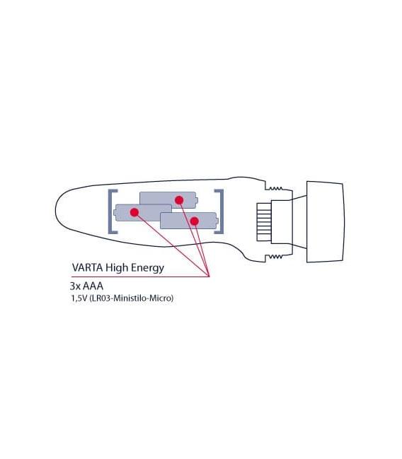 Linterna Trilogy LED Light 3AAA - Tecnología LED brillante de 5 mm – foto