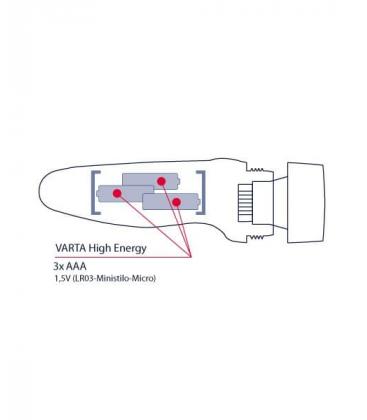 Torcia Trilogy LED Light 3AA - Tecnologia LED da 5 mm 10497-20157