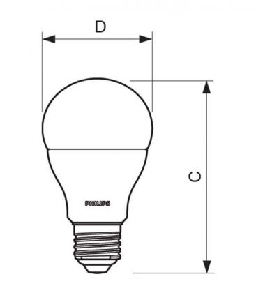 Lampada LED CorePro 10,5W 75W 220V 830 E27 - Illuminazione efficiente dal punto di vista energetico 10523-20296