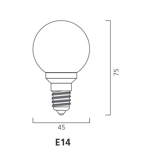 Lampe LED verte d'extérieur - ToLedo 0.5W E14 IP44 – Photo