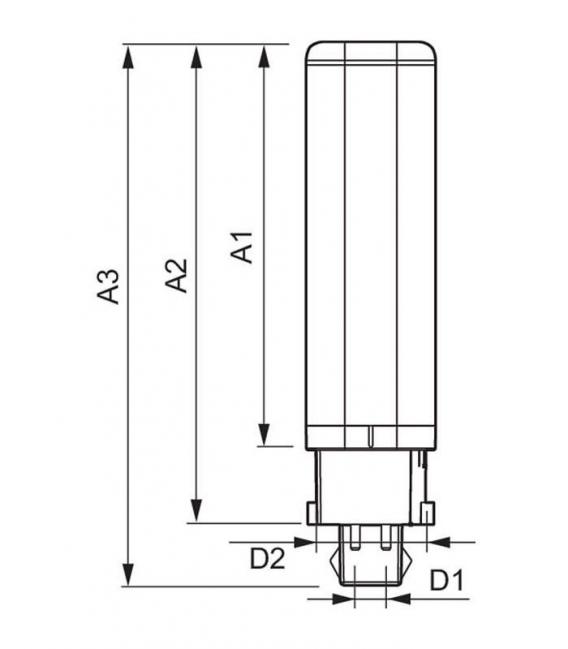LED Lamp CorePro PLC 6.5W 840 G24q - G24 LED Lamp – photo