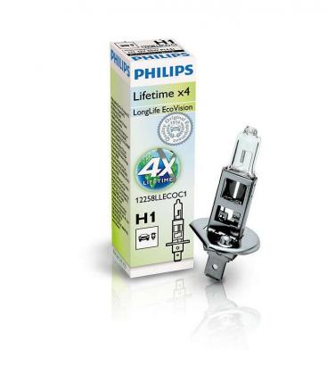 Ampoule H1 55W 12V P14.5s LongLife EcoVision - Tuning 10638-20823