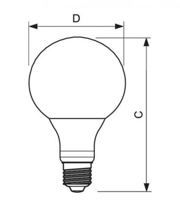 Lampe sphérique LED Globe 9 - Lumière blanc chaud 10712-21175