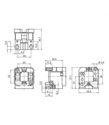 Einzigartiger G24d 3 TC-D TC-t-Fassungssockel 7451-21389