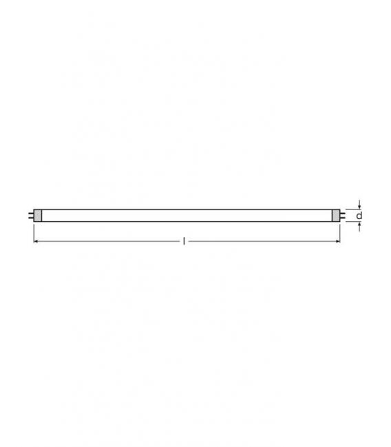 Lampada ad alto riconoscimento cromatico - Lumilux T5 ES 25W 865 HE – Foto