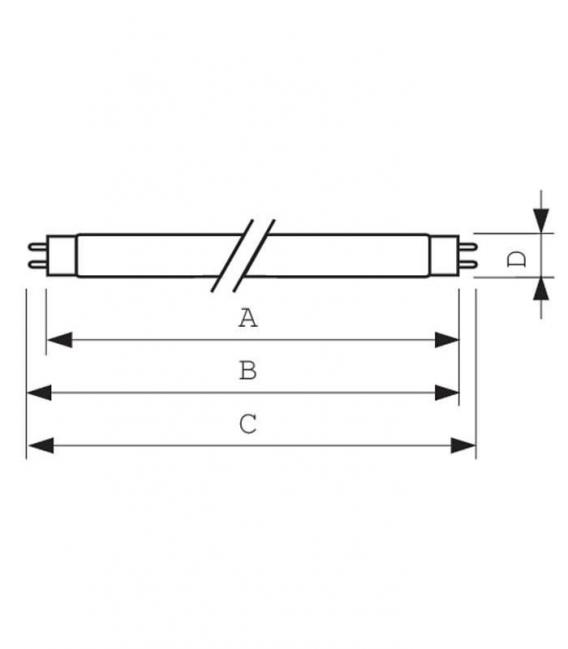 Fluorescent Lamp 58W 840 G13 Secura - – photo