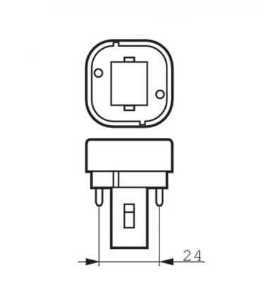 Master PL-C 18W 830 2P xtra - Lampada compatta G24 10924-22341