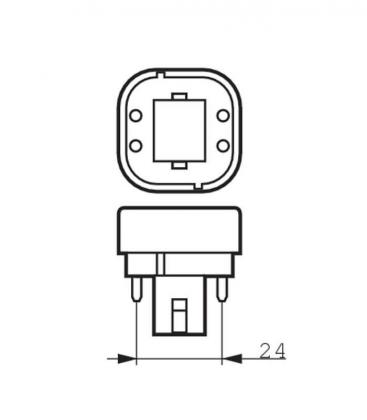 Master PL-C 18W 830 4P xtra - G24 Bombilla compacta 10925-22380
