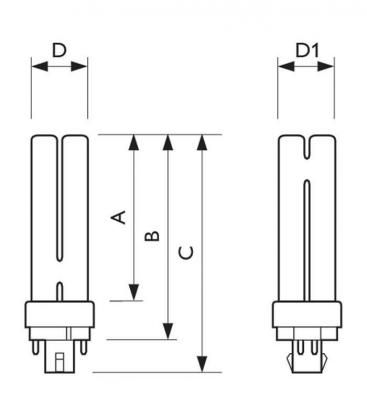 Master PL-C 26W 830 4P xtra - G24 Kompakt-Energiesparlampe 10933-22407