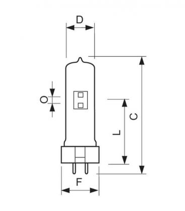 MSR 575W 2 10H GX9.5 - posebna svetilka 10940-22443