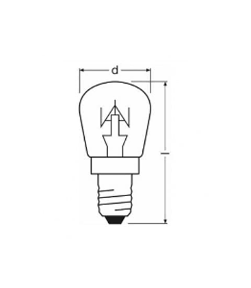 Pigmy 28x64 E14 12V 25W prozorna sijalka - Specialty 10967-22599