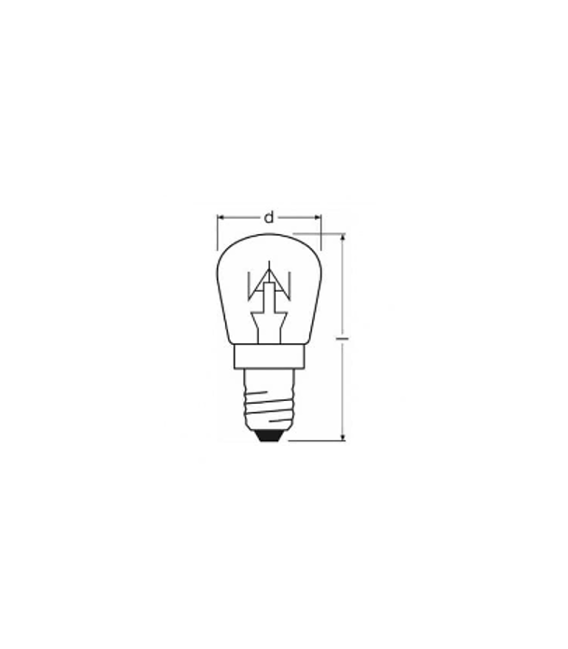 Lampe Pigmy transparente 26x57 - E14, 12V, 25W Ampoule spécialisée – Photo