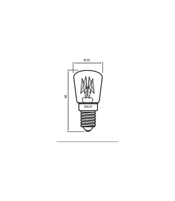 Pigmy E14 P22X48 12V 25W C 2V Lamp - Specialty – photo