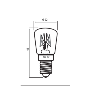 Lampada Pigmy E14 P22X48 12V 25W C 2V - Specialty 10970-22603