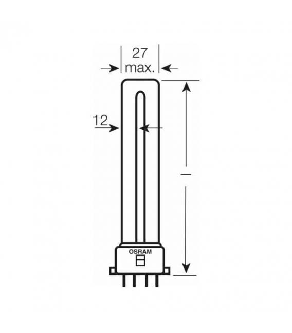 Lampada compatta TC-S Dulux S-E 11W 840 - G23 2G7 – Foto