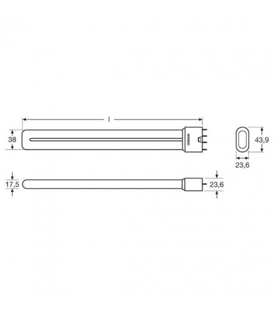 Compact Fluorescent Lamp Dulux L 18W 830 - Efficient – photo