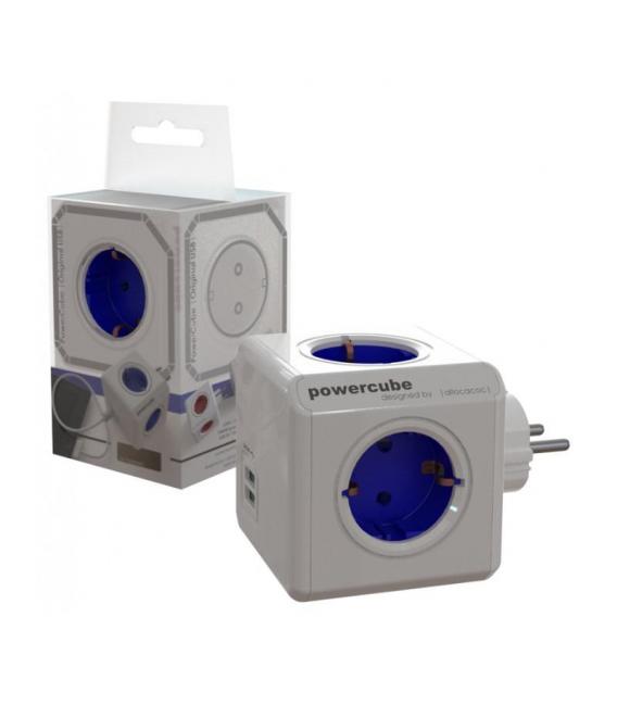 PowerCube Original USB Type F - Rallonge électrique bleu cobalt – Photo