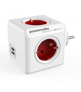 PowerCube Original USB Tipo F Rojo