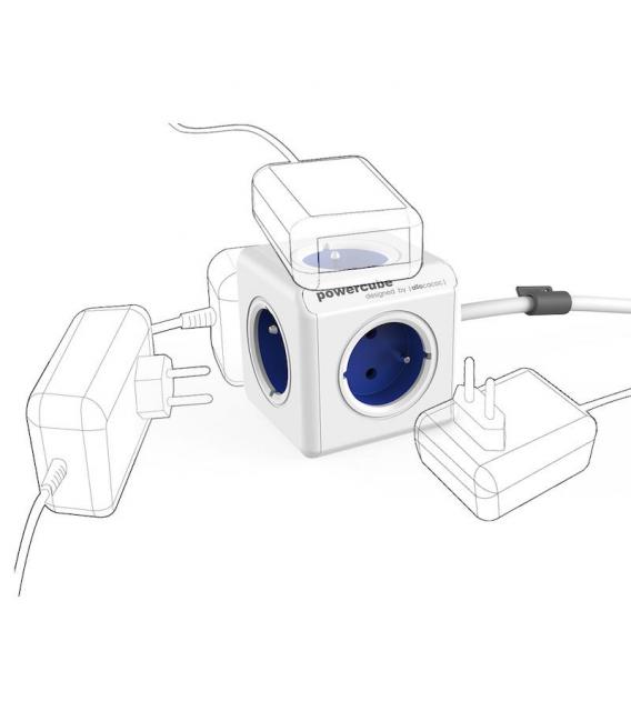 PowerCube Extended Type F Cobalt Blue 1.5m - Rallonge électrique – Photo