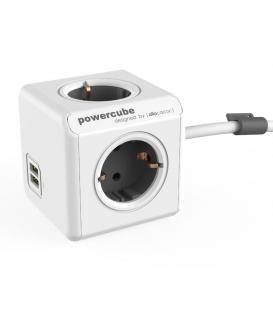 PowerCube Extended USB Tip F Siva 1.5 m
