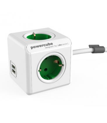 PowerCube prolunga USB tipo F verde 1,5 m Cavo di elettrica 11064-22937