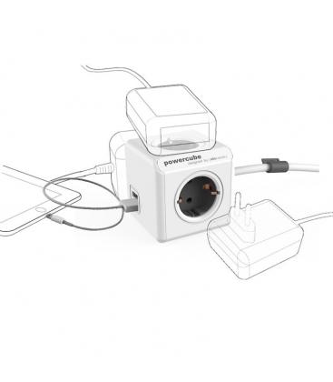Cable alargador eléctrico PowerCube Extended USB Type F 3m - Gris 11066-22945