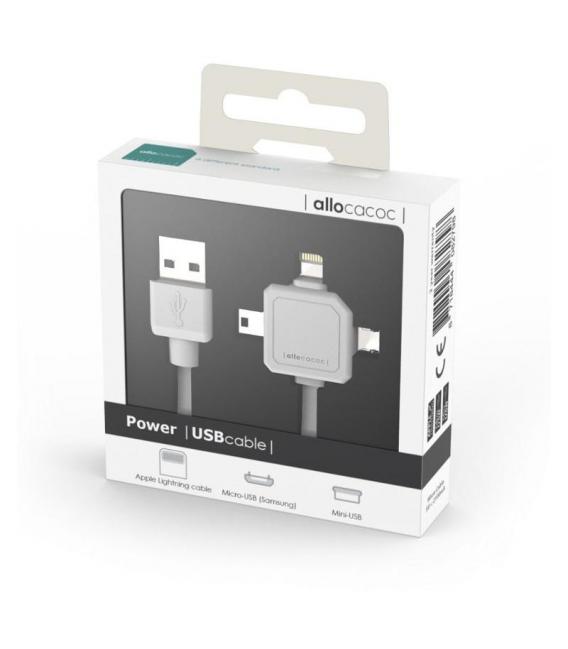 Câble d'alimentation USB 3-en-1 pour la rallonge PowerCube – Photo