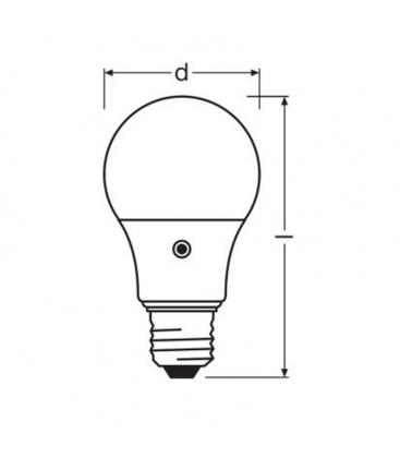 Lampada LED Daylight Sensor Classic A 5W 2700K E27 - Illumina il tuo spazio 11139-23120