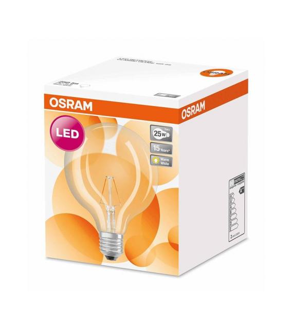 Spherical LED Lamp 2W 827 E27 Filament - Classic Globe – photo