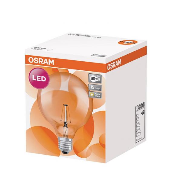 Lampe Globe à Filament LED 7W Blanc Chaud E27 - Eclairage Sphérique – Photo