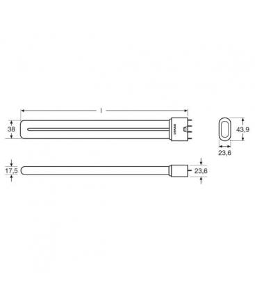 Compact Fluorescent Lamp Dulux L 55W 865 - Efficient 1063-2328