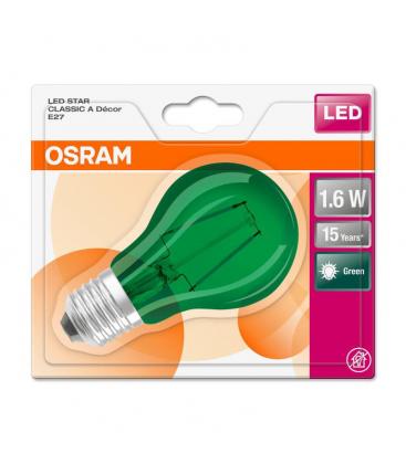 LED Lamp Star Deco Classic Green - 1.6W 7500K E27 11184-23291