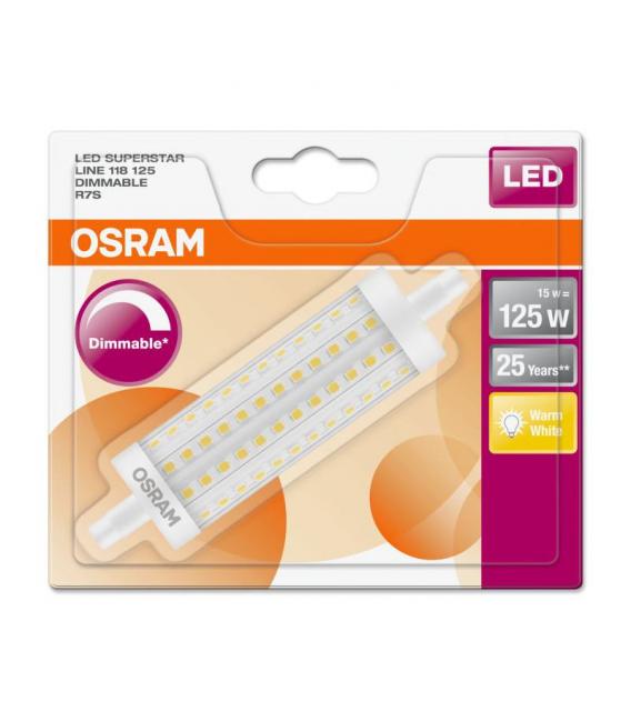 LED-Lampe Superstar Line 15W 827 220V R7s 118mm Dimm - R7s LED-Lampen – foto