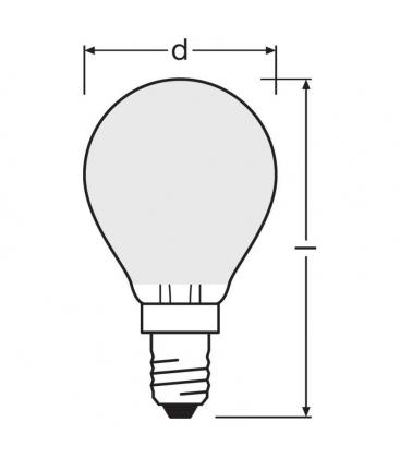 4,5W mini LED sijalka P 40 - E14, 827 220V FR: varčna 11197-23359