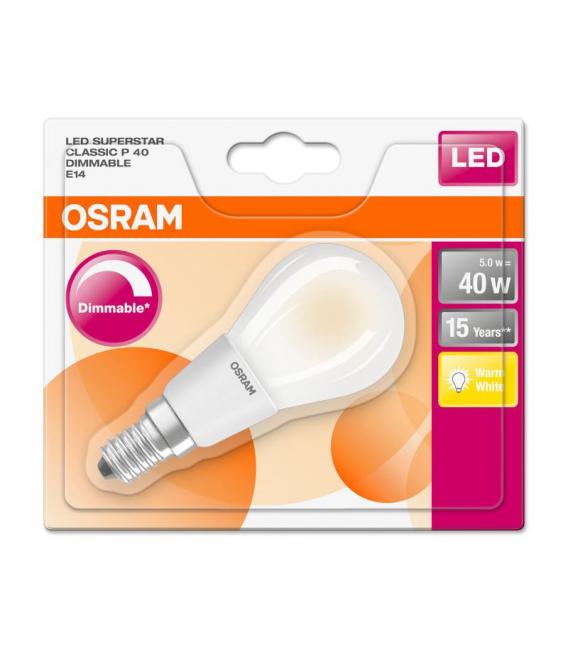 Dimmbare Mini LED Lampe P 40 5W 827 E14 - Beleuchtung. – foto