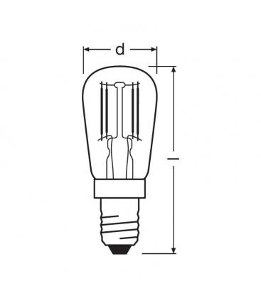 Lampe LED Star Special T26 2.8W 865 E14 Réfrigérateur Machine à coudre 11224-23491