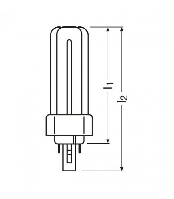GX24 Compact Fluorescent Lamp 26W 840 Plus - Efficient – photo