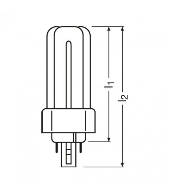 Dulux T-E 18W 840 Plus Compact Energie-Sparlampe – foto