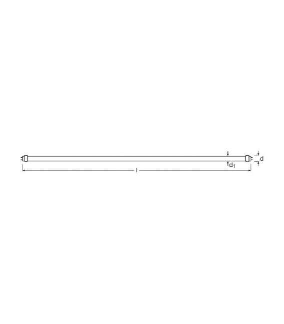 LED-Röhrenlampe SubstiTUBE Value ST8V EM 16.2W 865 G13 - Röhrenförmige LED-Lampen – foto
